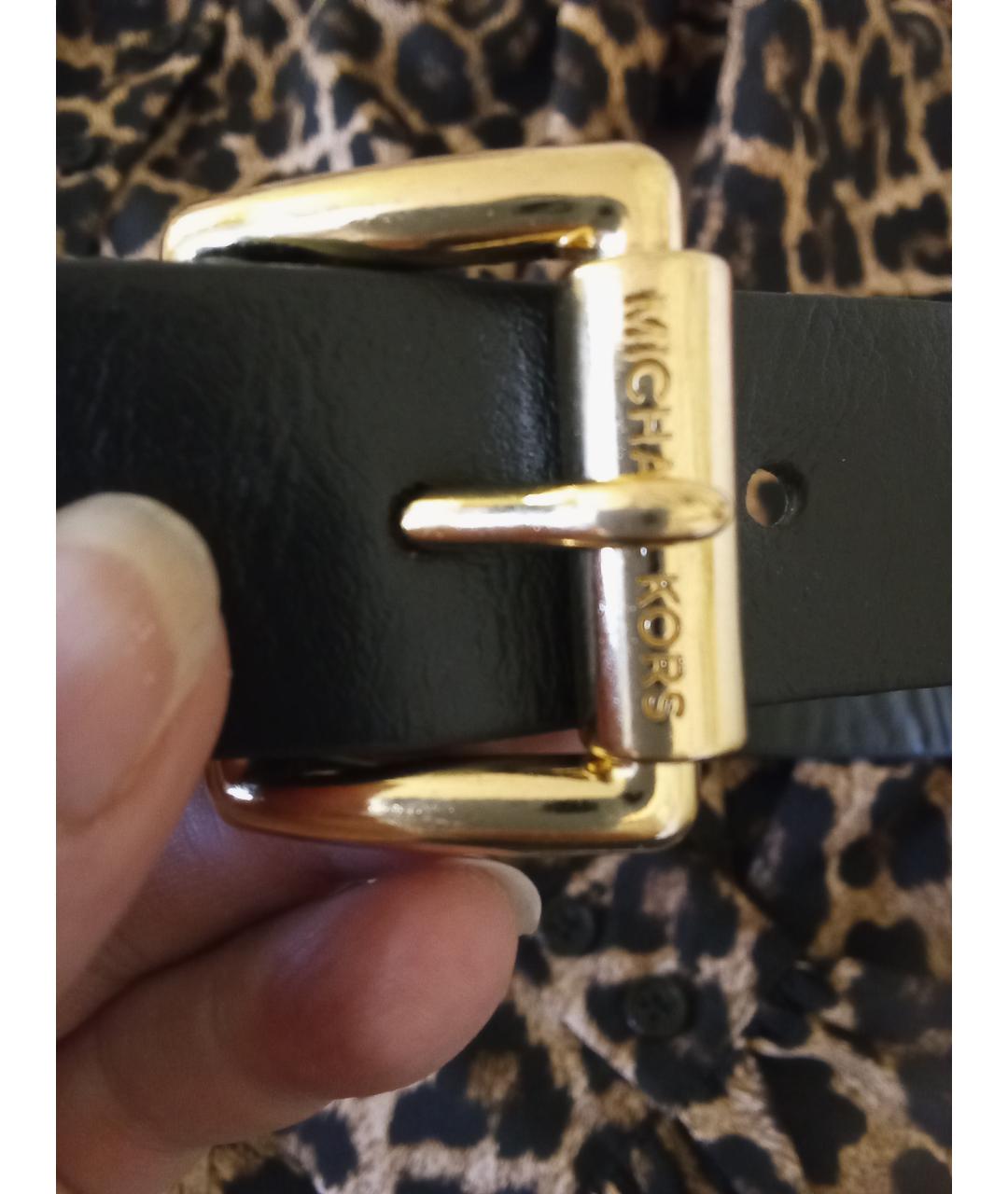 MICHAEL MICHAEL KORS Коричневое полиэстеровое повседневное платье, фото 4