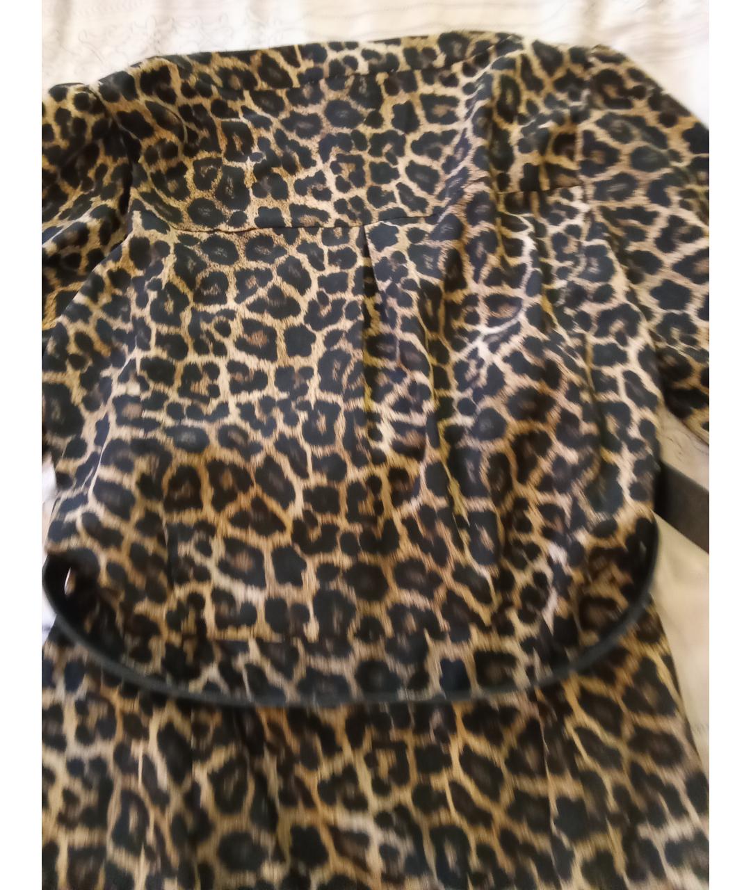 MICHAEL MICHAEL KORS Коричневое полиэстеровое повседневное платье, фото 2