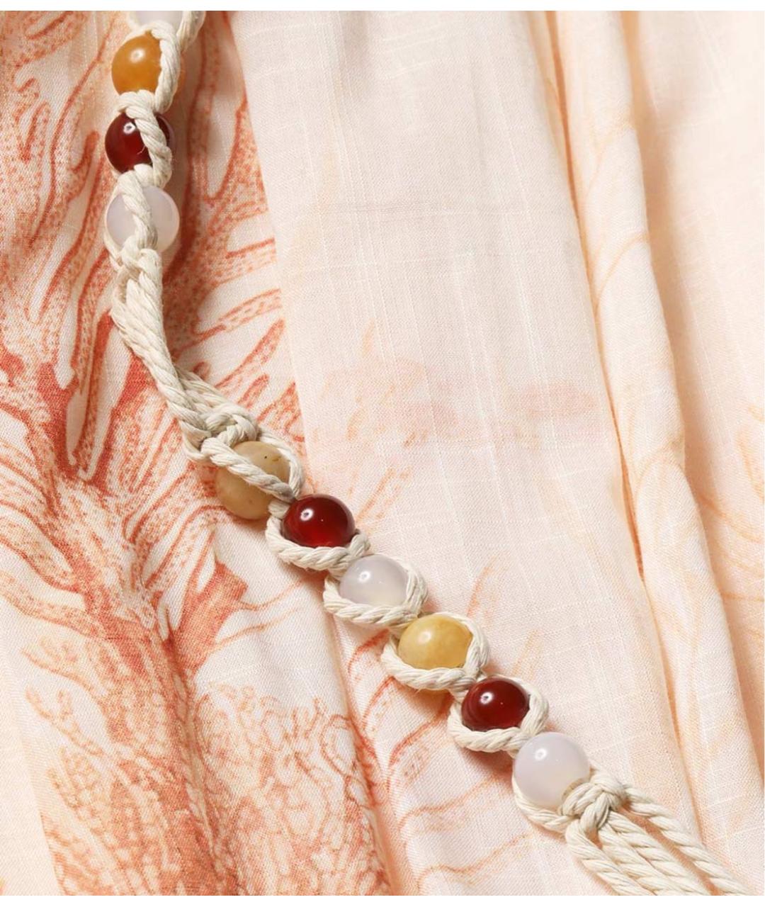 ZIMMERMANN Коралловый хлопковый сарафан, фото 4