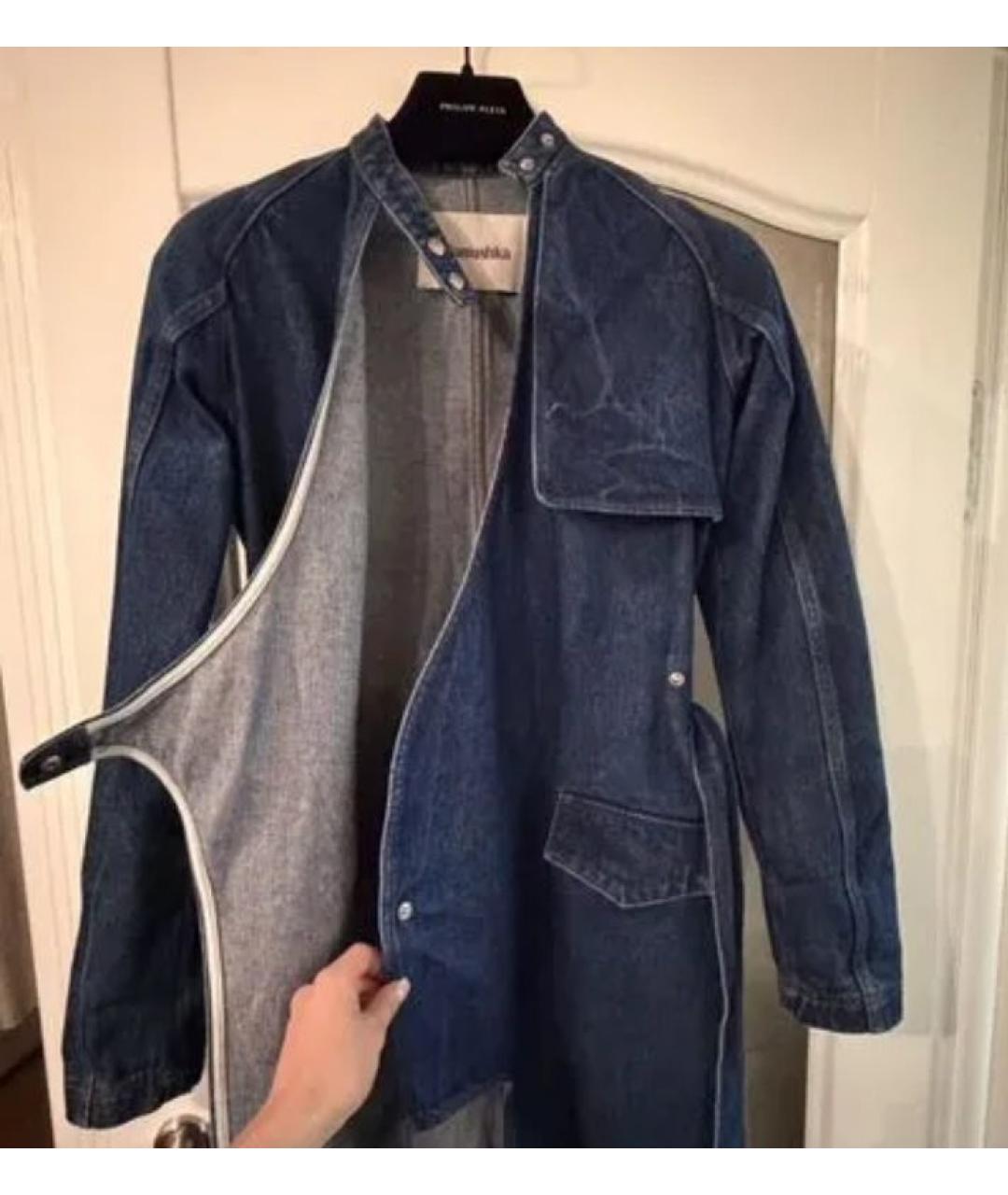 NANUSHKA Темно-синее повседневное платье, фото 6