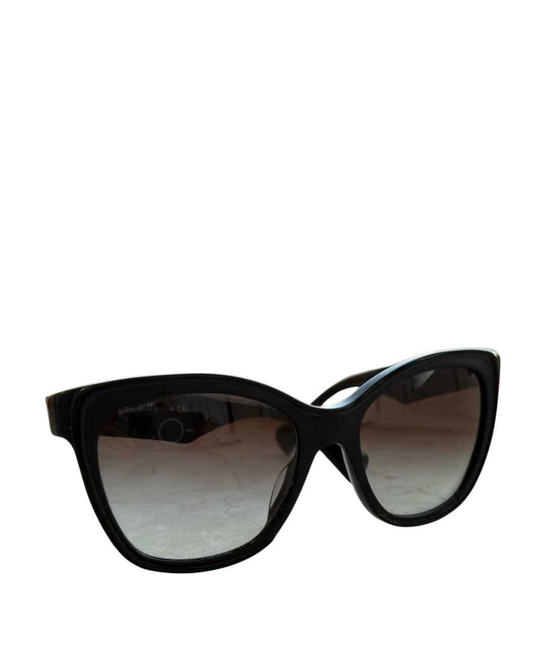 PRADA Черные пластиковые солнцезащитные очки, фото 1