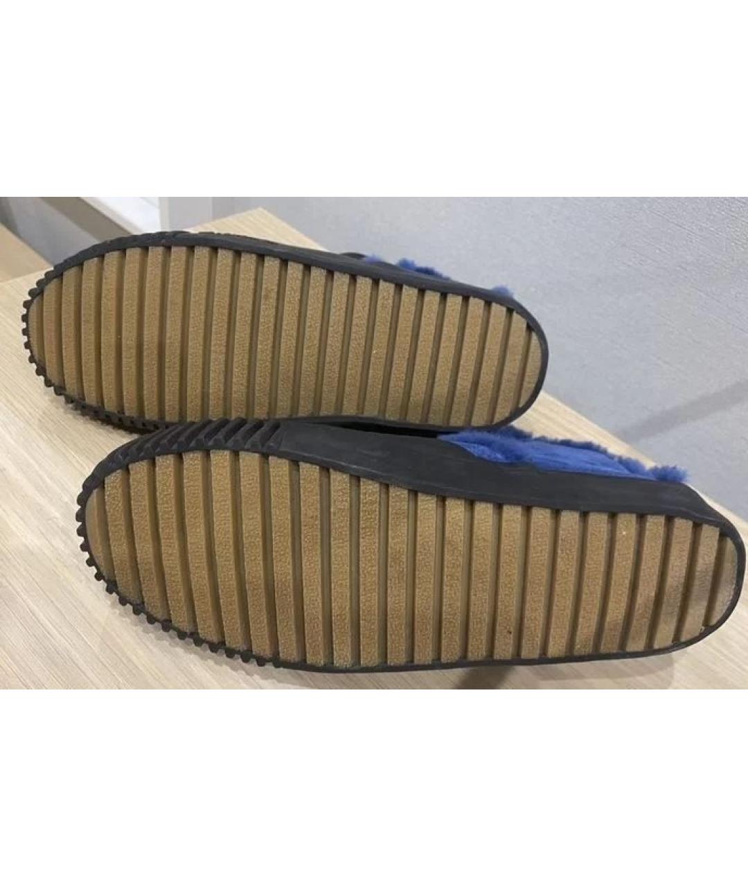 BALENCIAGA Синие замшевые кеды, фото 4