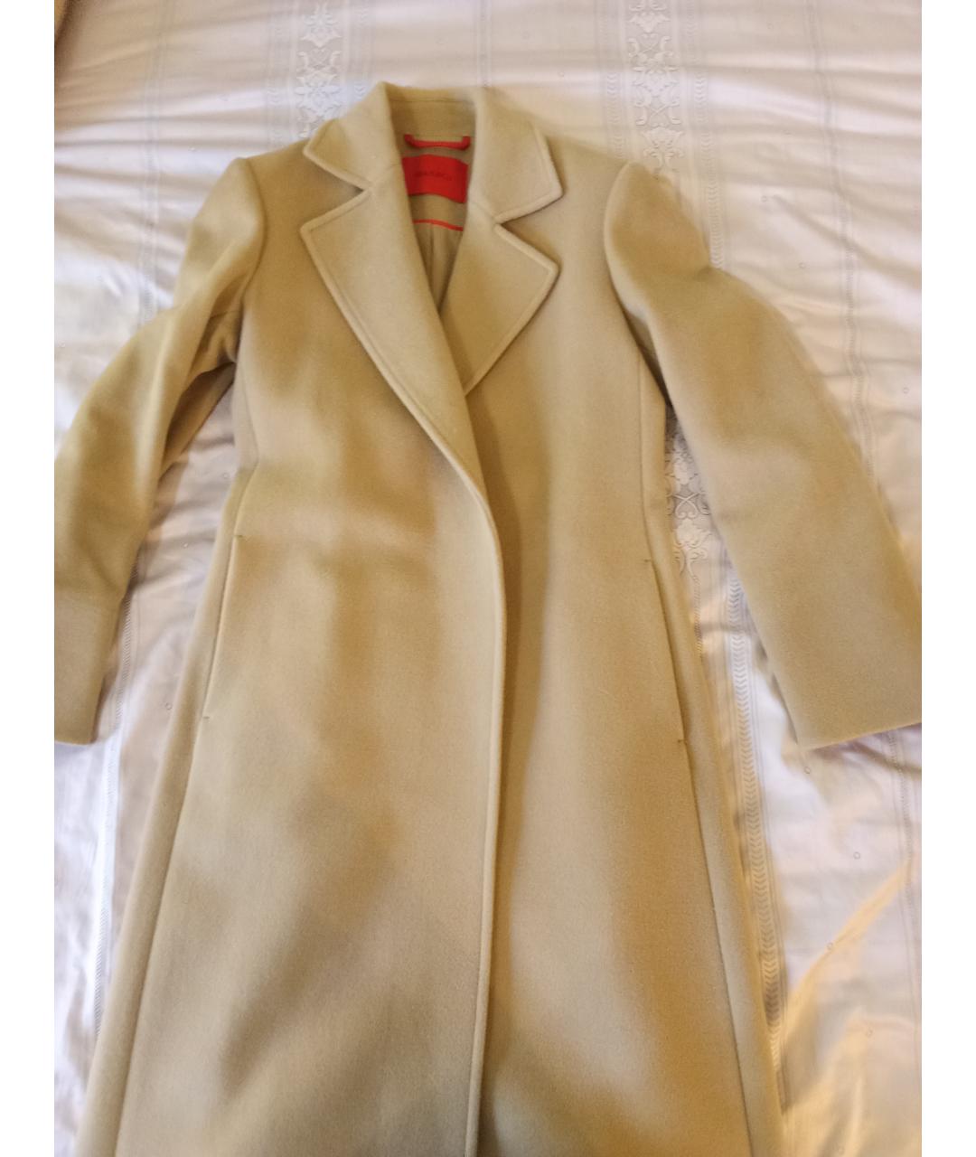 MAX&CO Бежевое шерстяное пальто, фото 7