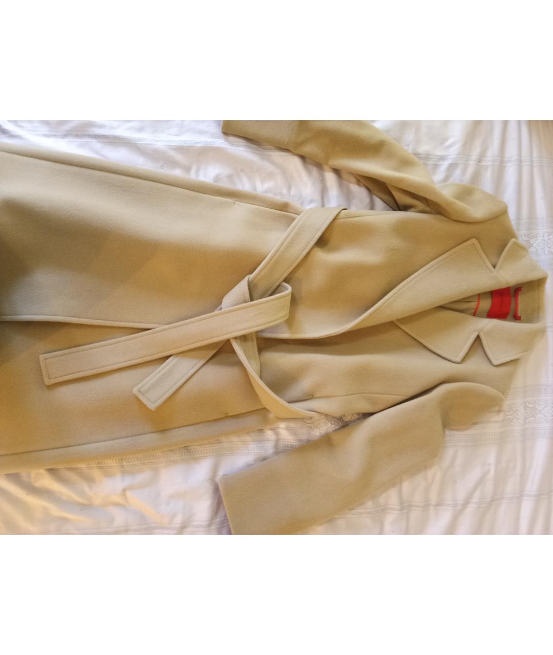 MAX&CO Бежевое шерстяное пальто, фото 2