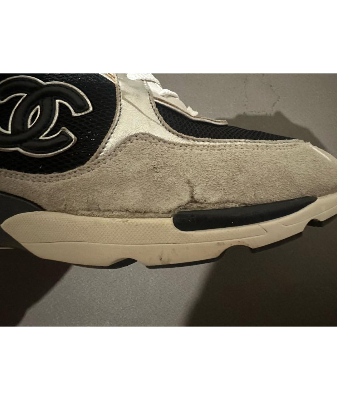 CHANEL Мульти замшевые кроссовки, фото 6