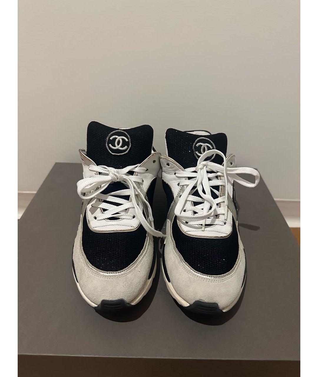 CHANEL Мульти замшевые кроссовки, фото 3