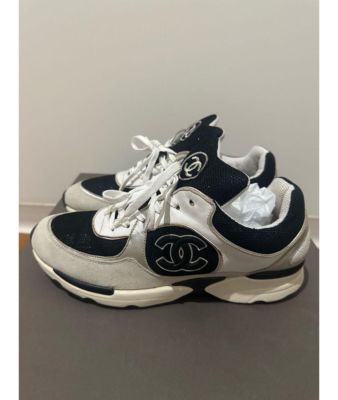CHANEL Мульти замшевые кроссовки, фото 7