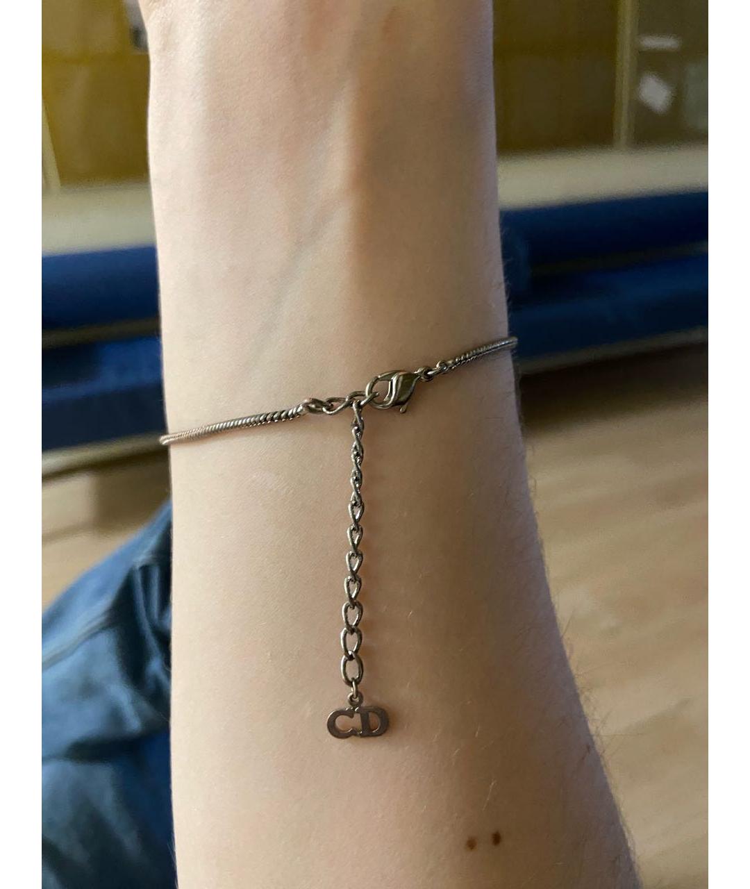 SAINT LAURENT Серебрянный металлический браслет, фото 3