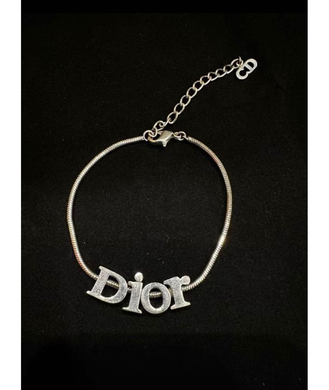 SAINT LAURENT Серебрянный металлический браслет, фото 5