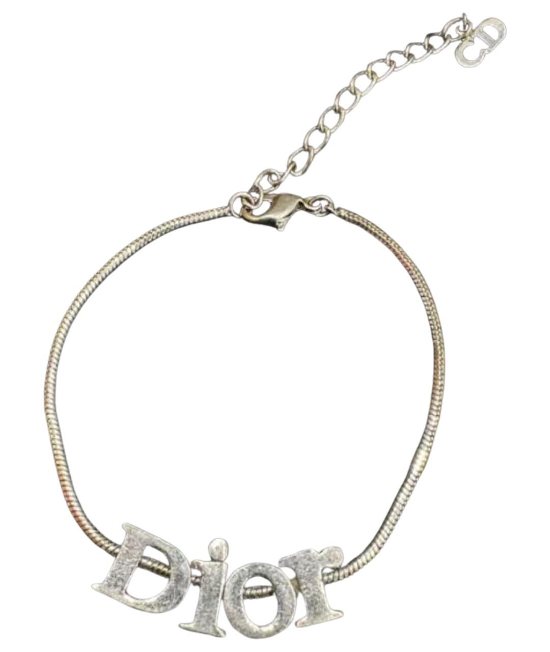 SAINT LAURENT Серебрянный металлический браслет, фото 1