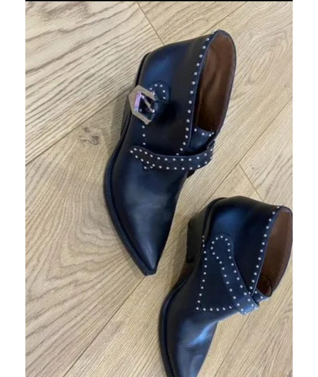 GIVENCHY Черные кожаные ботильоны, фото 5