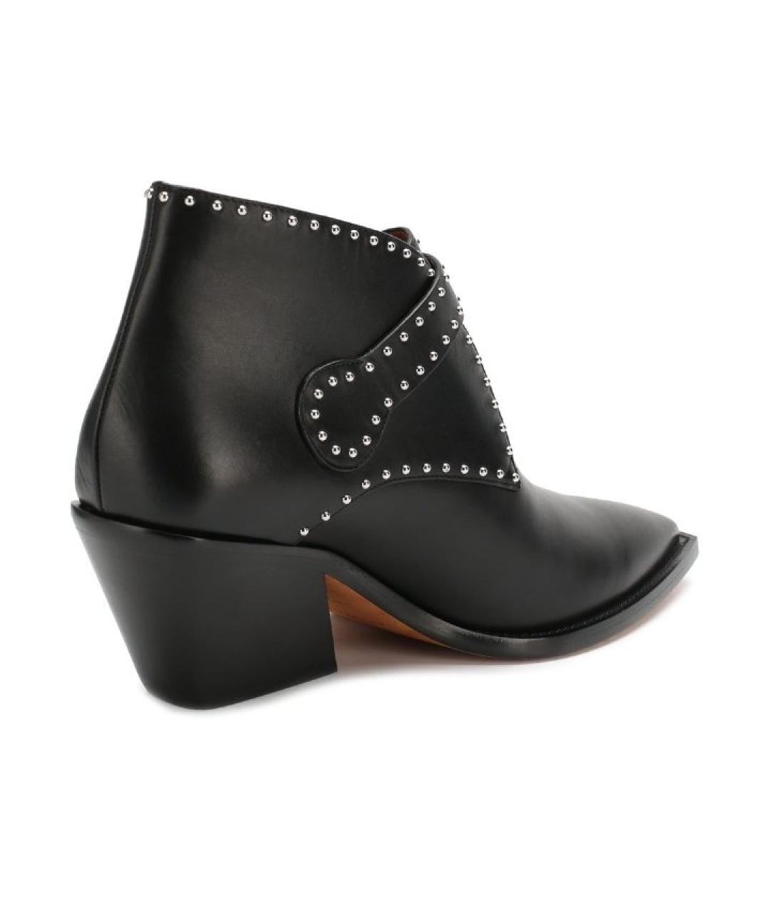 GIVENCHY Черные кожаные ботильоны, фото 3