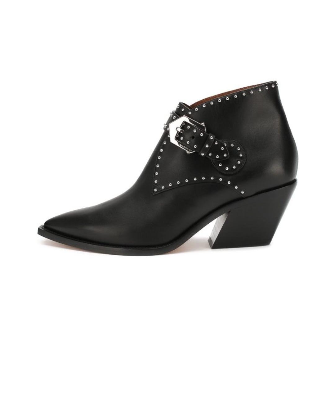 GIVENCHY Черные кожаные ботильоны, фото 8