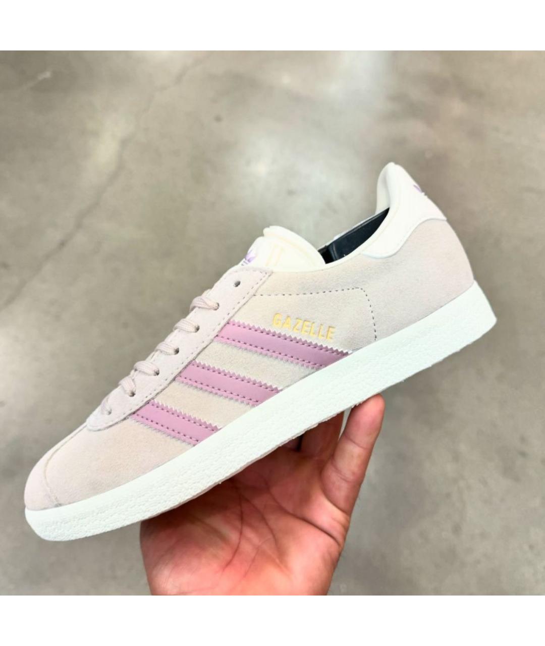 ADIDAS Розовые замшевые кроссовки, фото 2