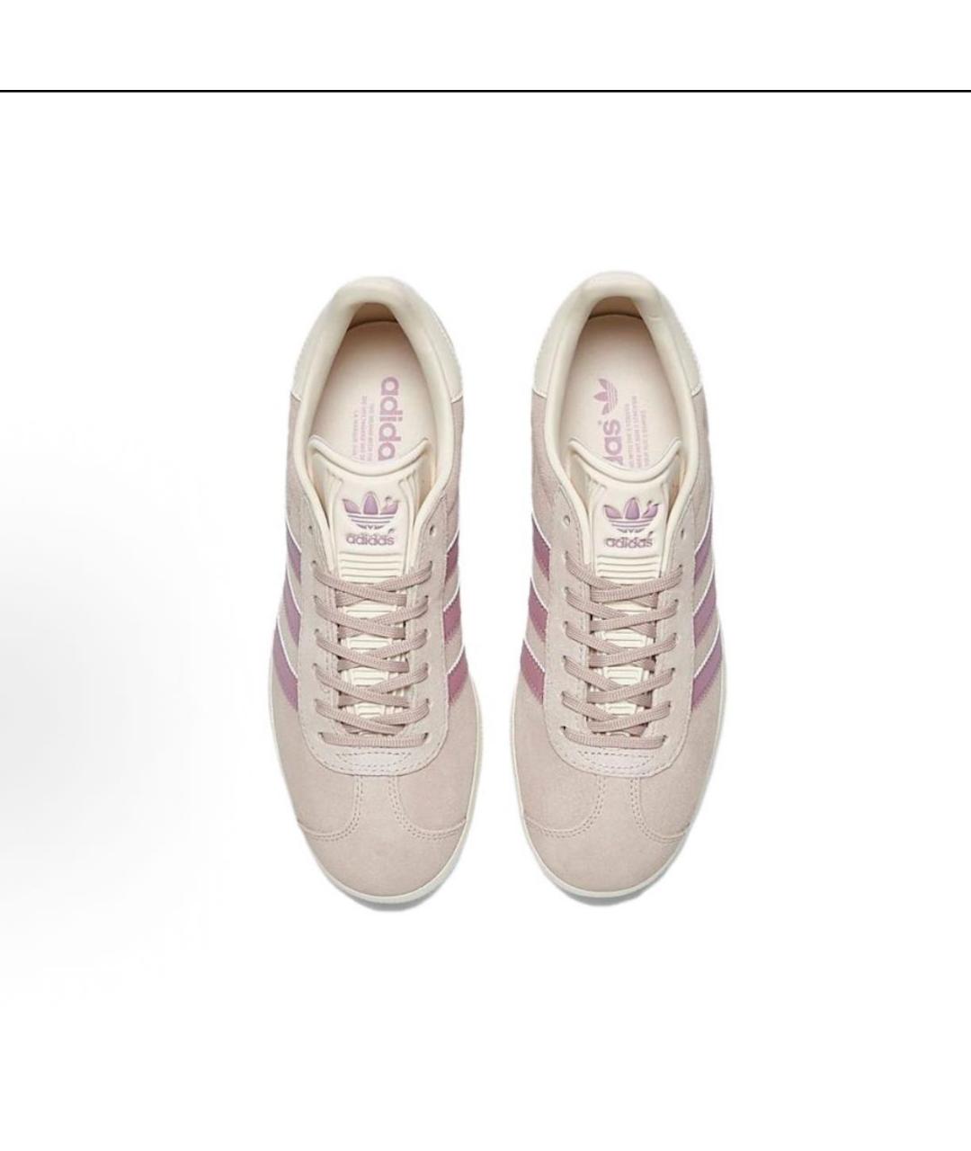 ADIDAS Розовые замшевые кроссовки, фото 4