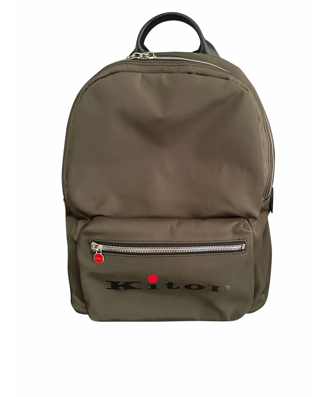 KITON Хаки рюкзак, фото 1