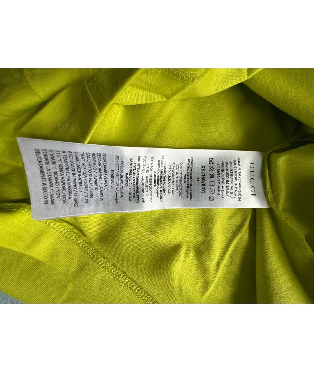 GUCCI Хлопковая футболка, фото 4