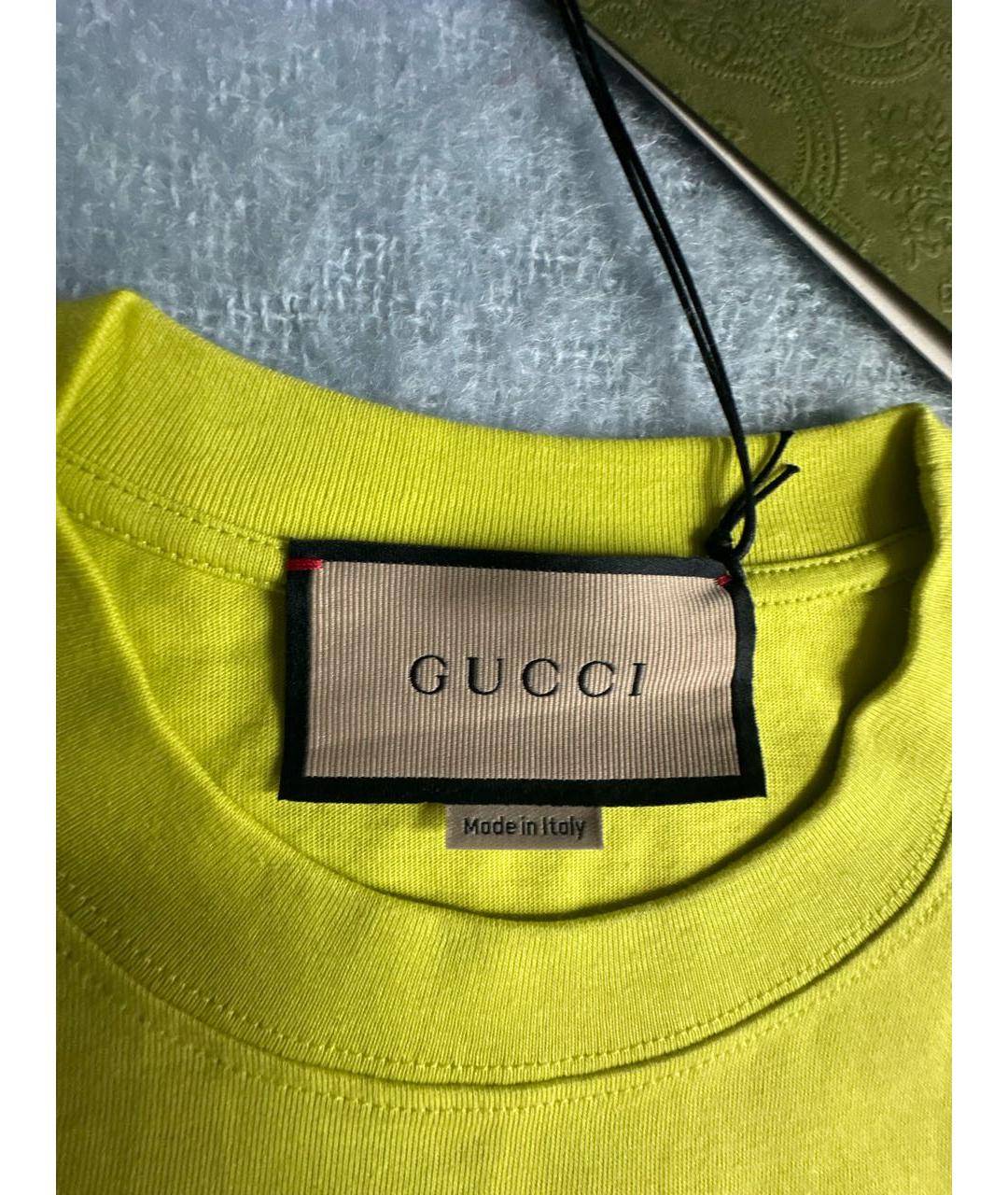 GUCCI Хлопковая футболка, фото 3