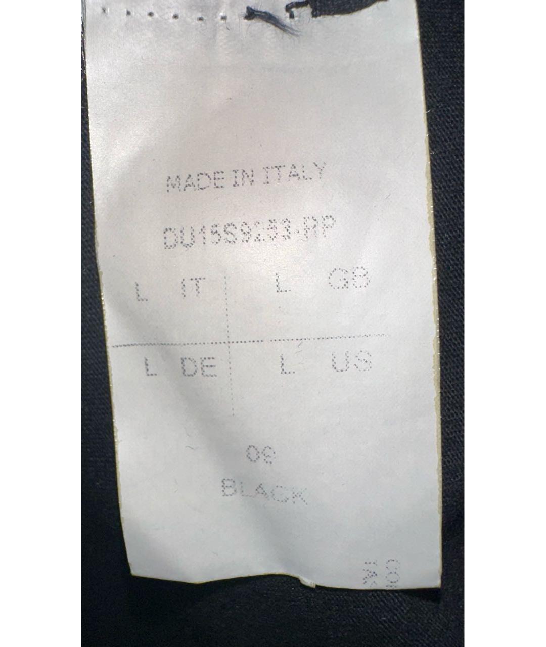 RICK OWENS Черное хлопковое повседневное платье, фото 8