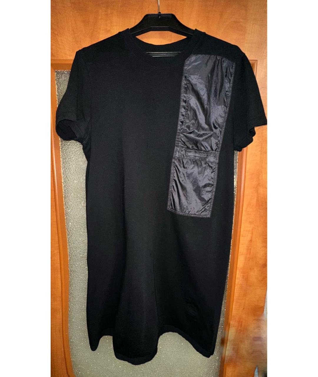RICK OWENS Черное хлопковое повседневное платье, фото 9