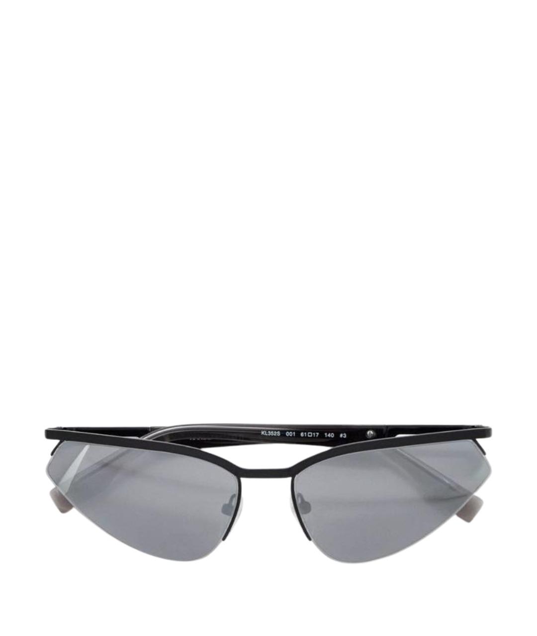 KARL LAGERFELD Черные металлические солнцезащитные очки, фото 1