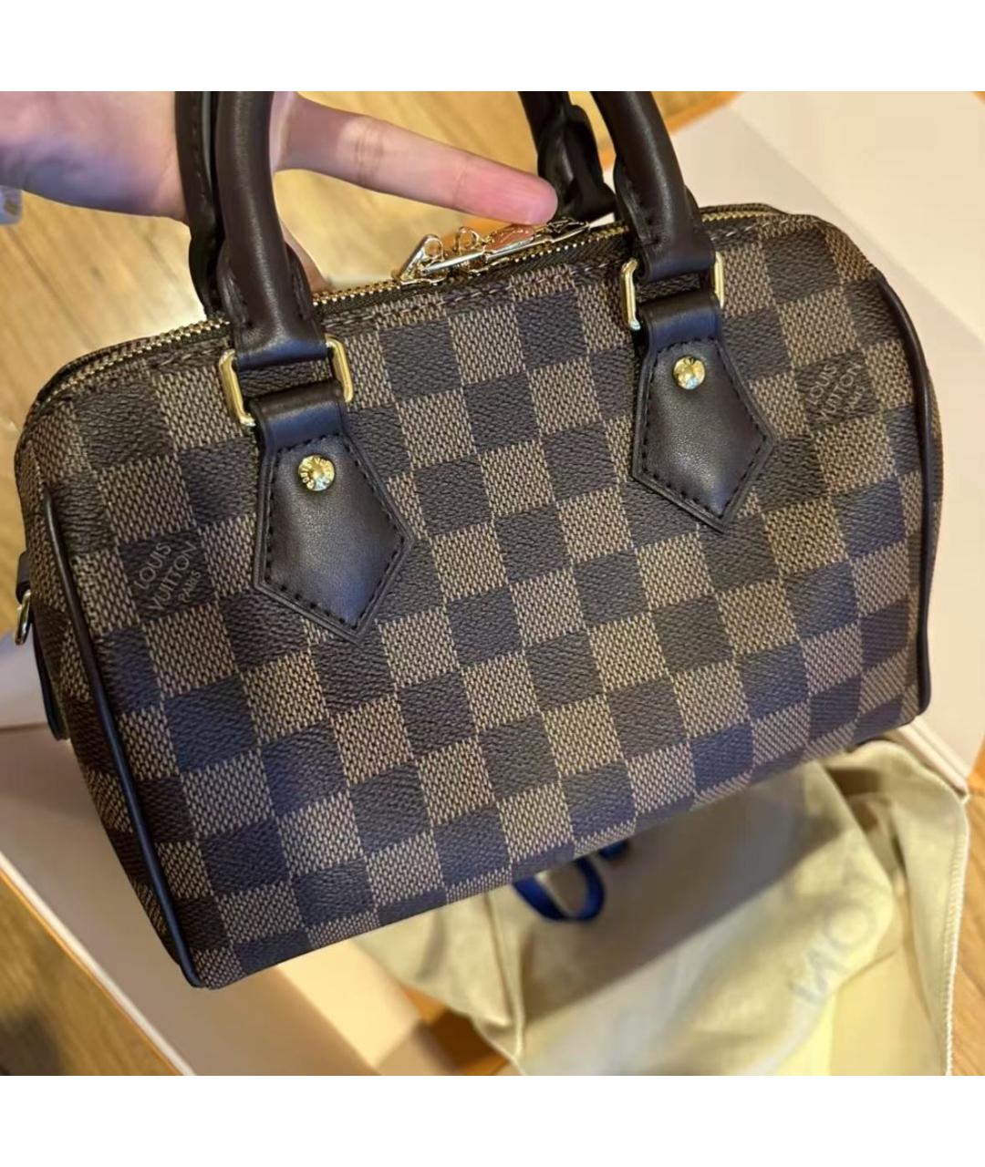 LOUIS VUITTON Коричневая сумка с короткими ручками, фото 2