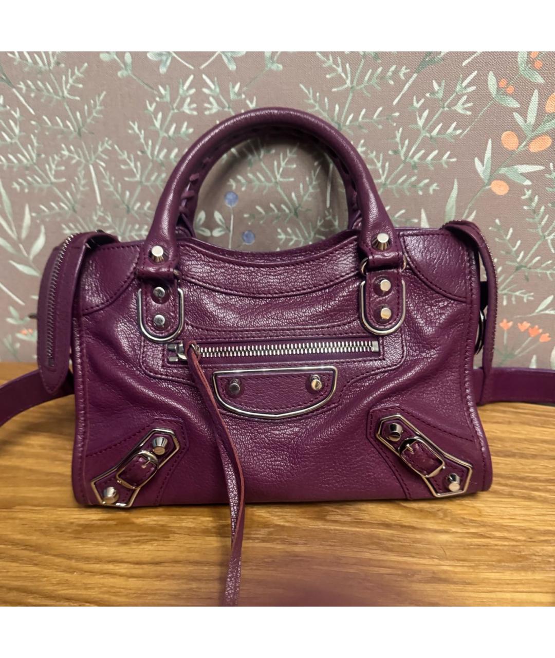 BALENCIAGA Розовая кожаная сумка с короткими ручками, фото 9