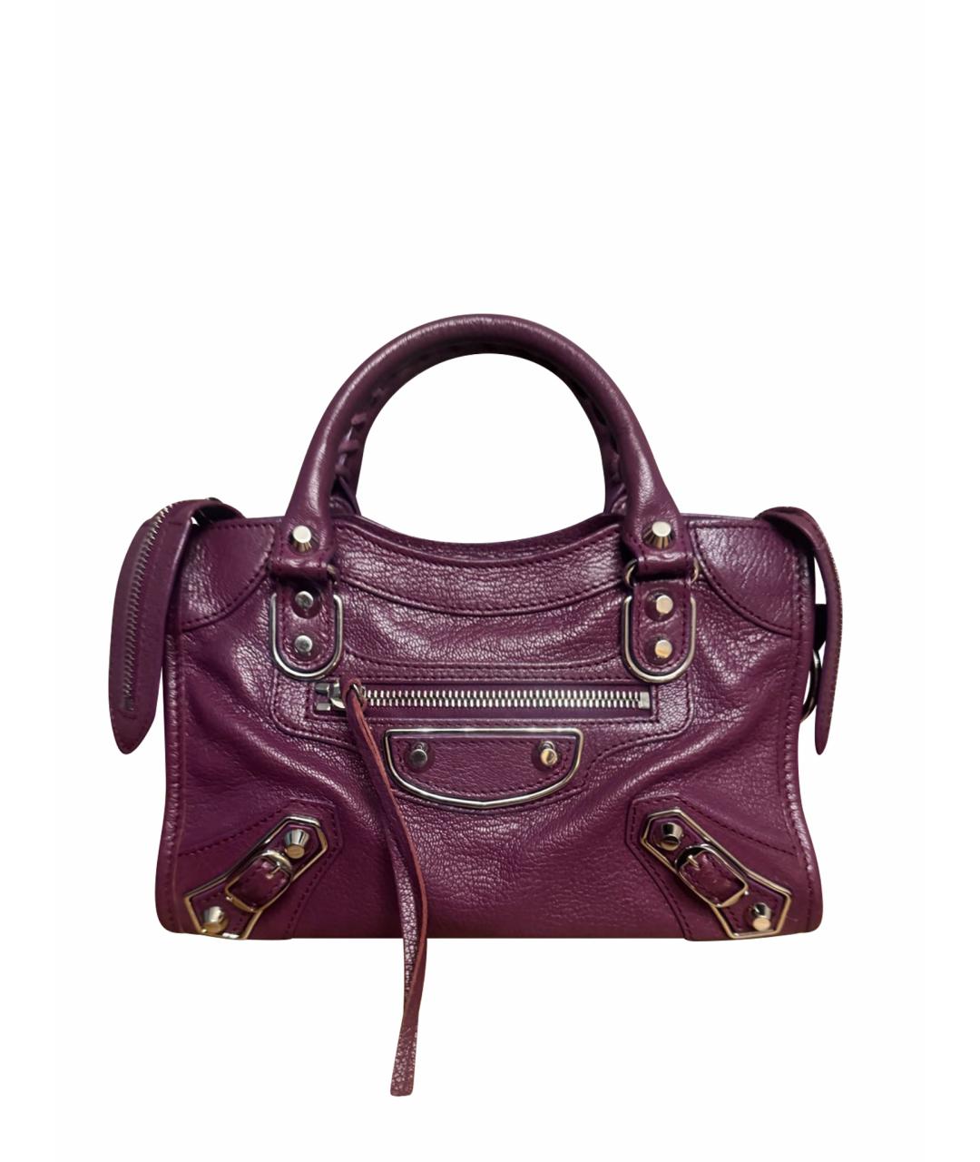 BALENCIAGA Розовая кожаная сумка с короткими ручками, фото 1