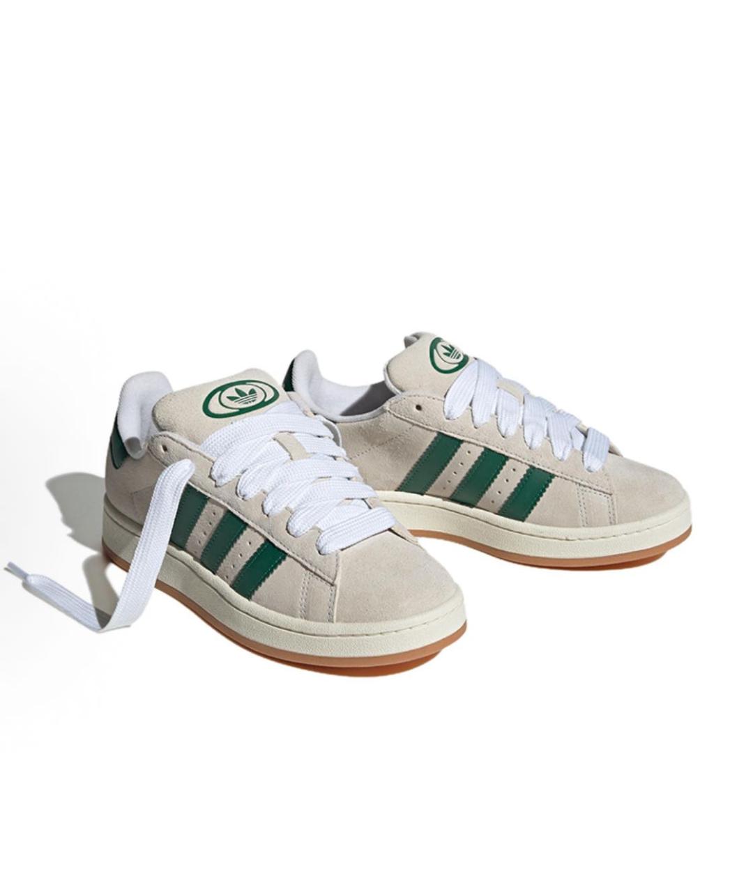 ADIDAS Бежевые замшевые кроссовки, фото 4