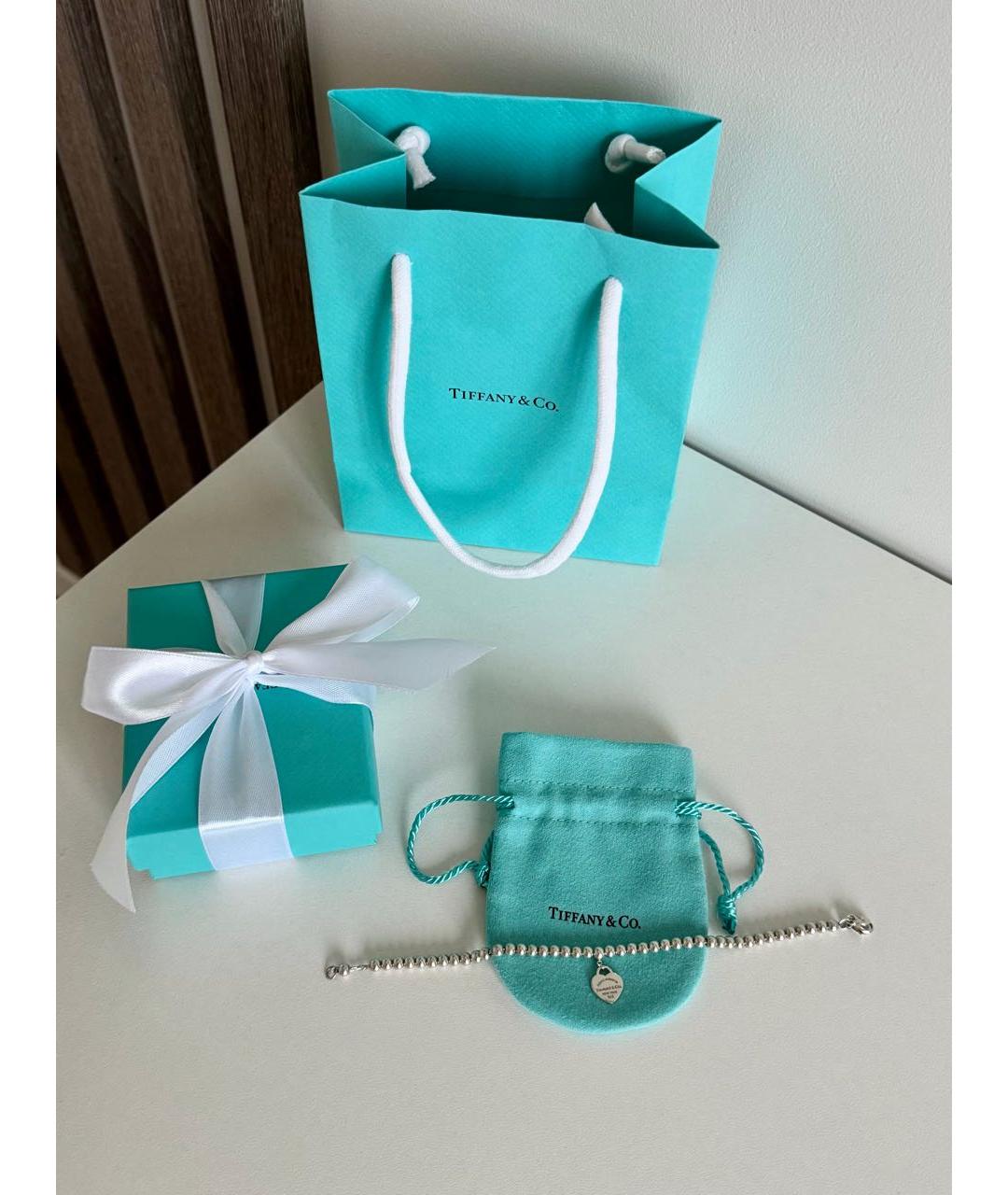 TIFFANY&CO Красный серебряный браслет, фото 5