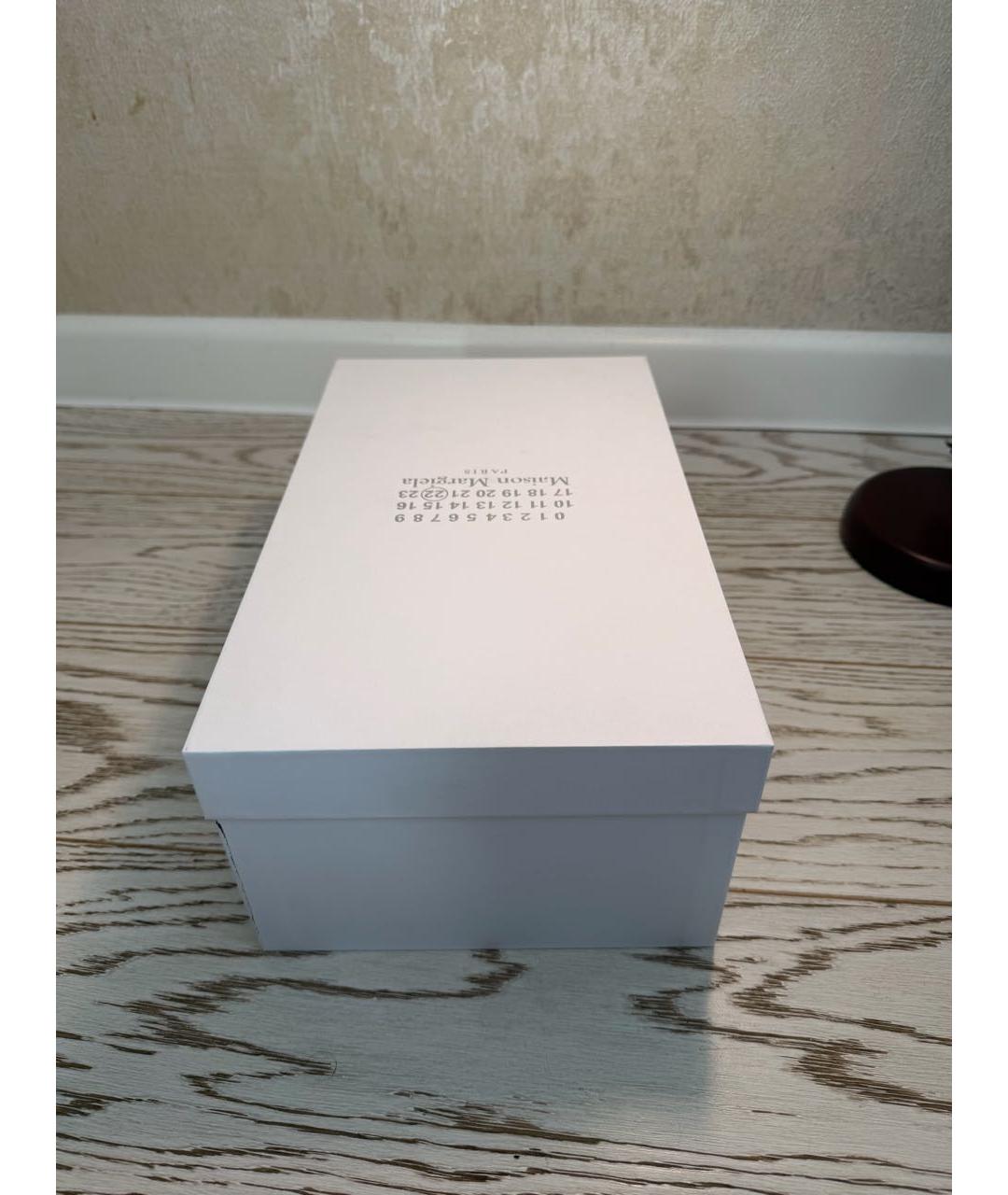 MAISON MARGIELA Темно-синие текстильные низкие кроссовки / кеды, фото 6