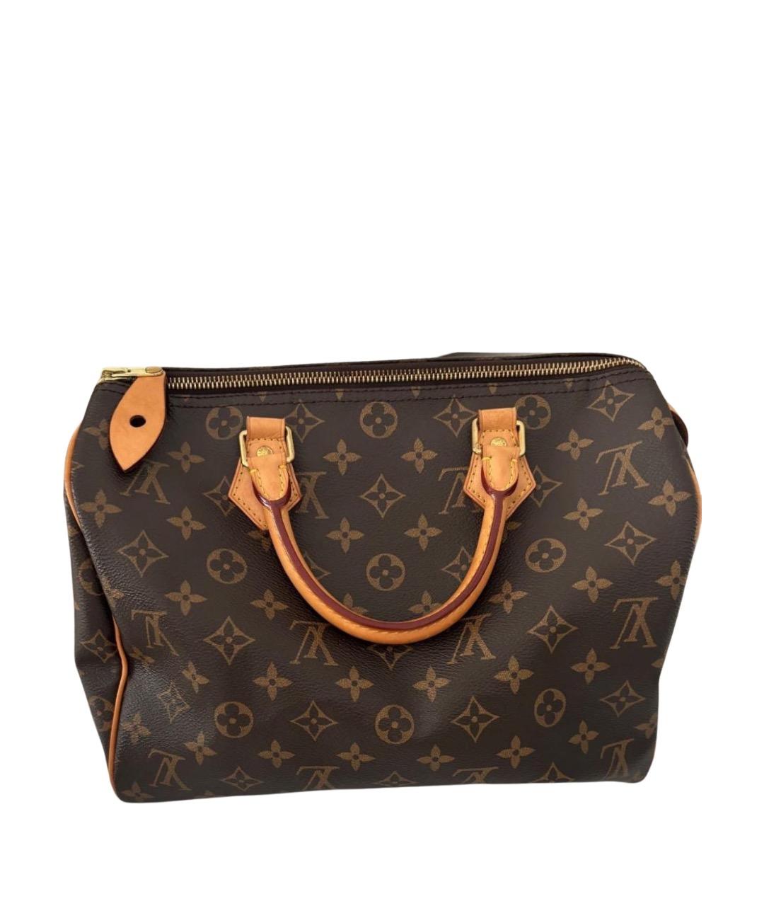 LOUIS VUITTON Коричневая сумка с короткими ручками, фото 1