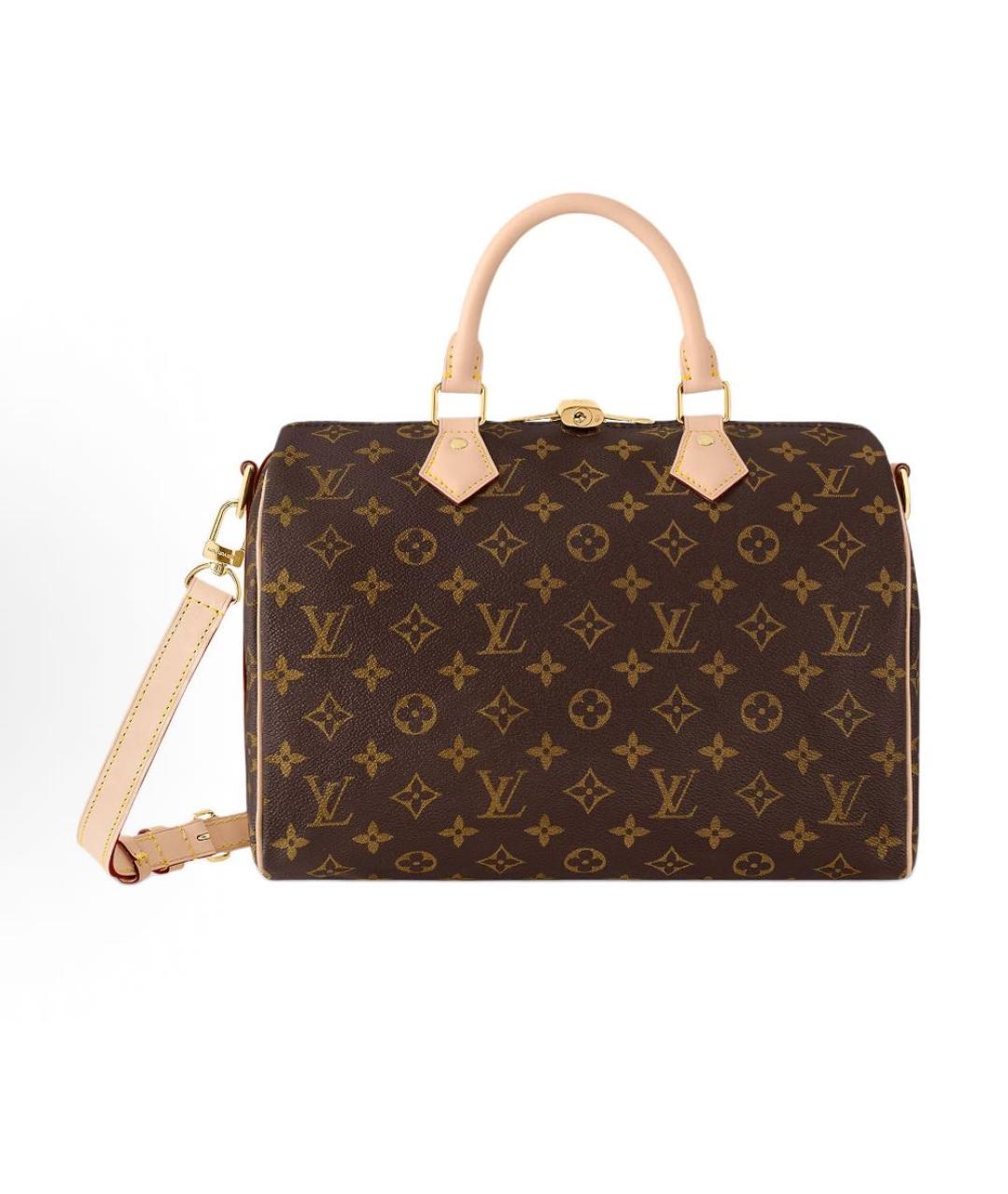 LOUIS VUITTON Коричневая сумка с короткими ручками, фото 4