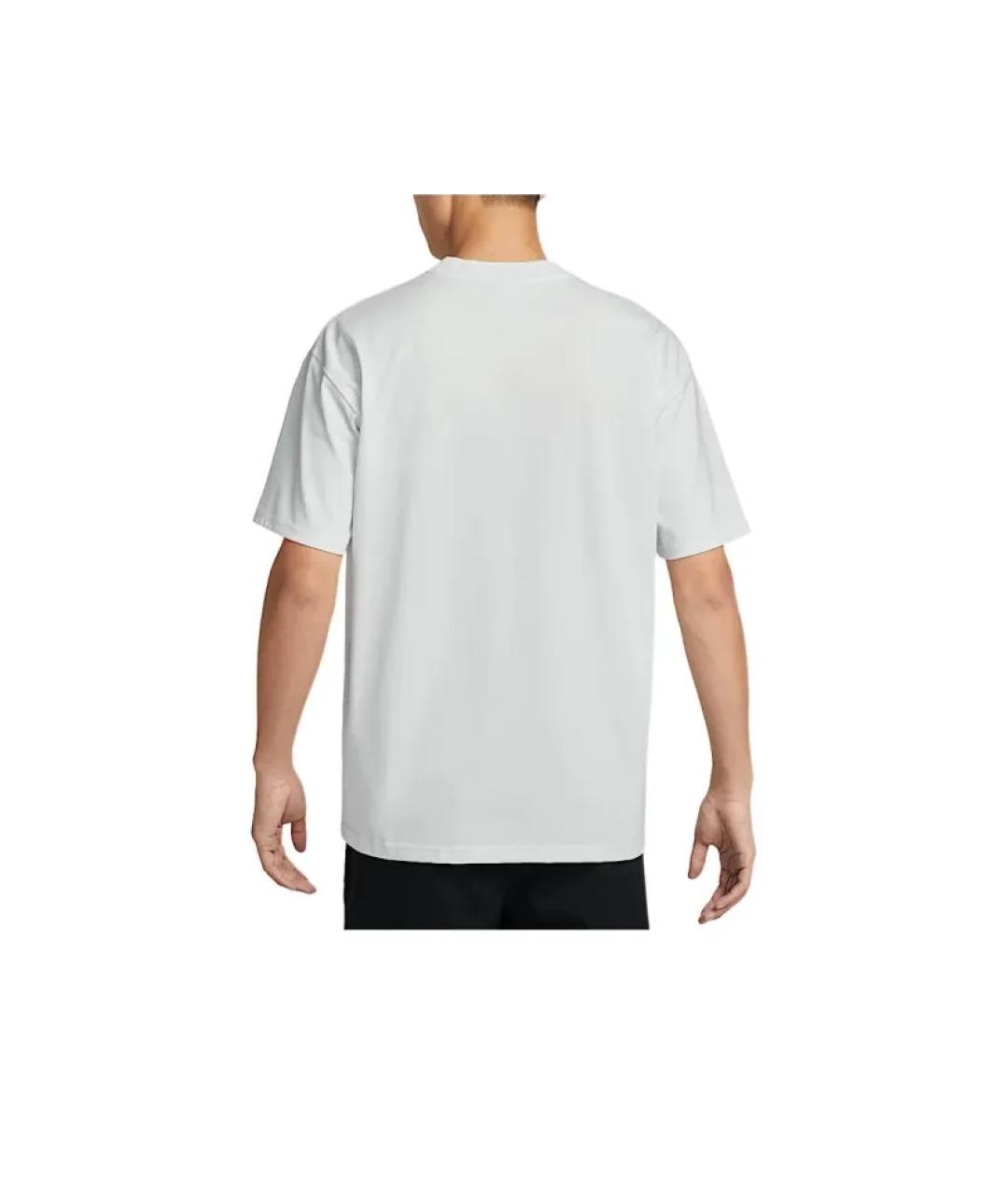 NIKE ACG Белая хлопко-полиэстеровая футболка, фото 2