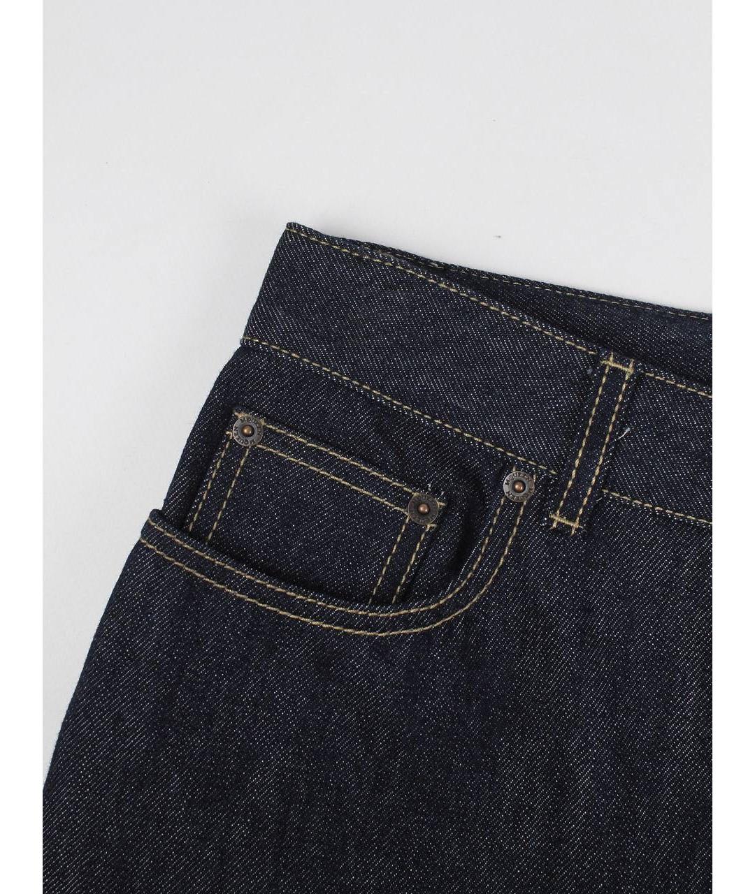 ALEXANDER MCQUEEN Темно-синие хлопковые джинсы клеш, фото 4