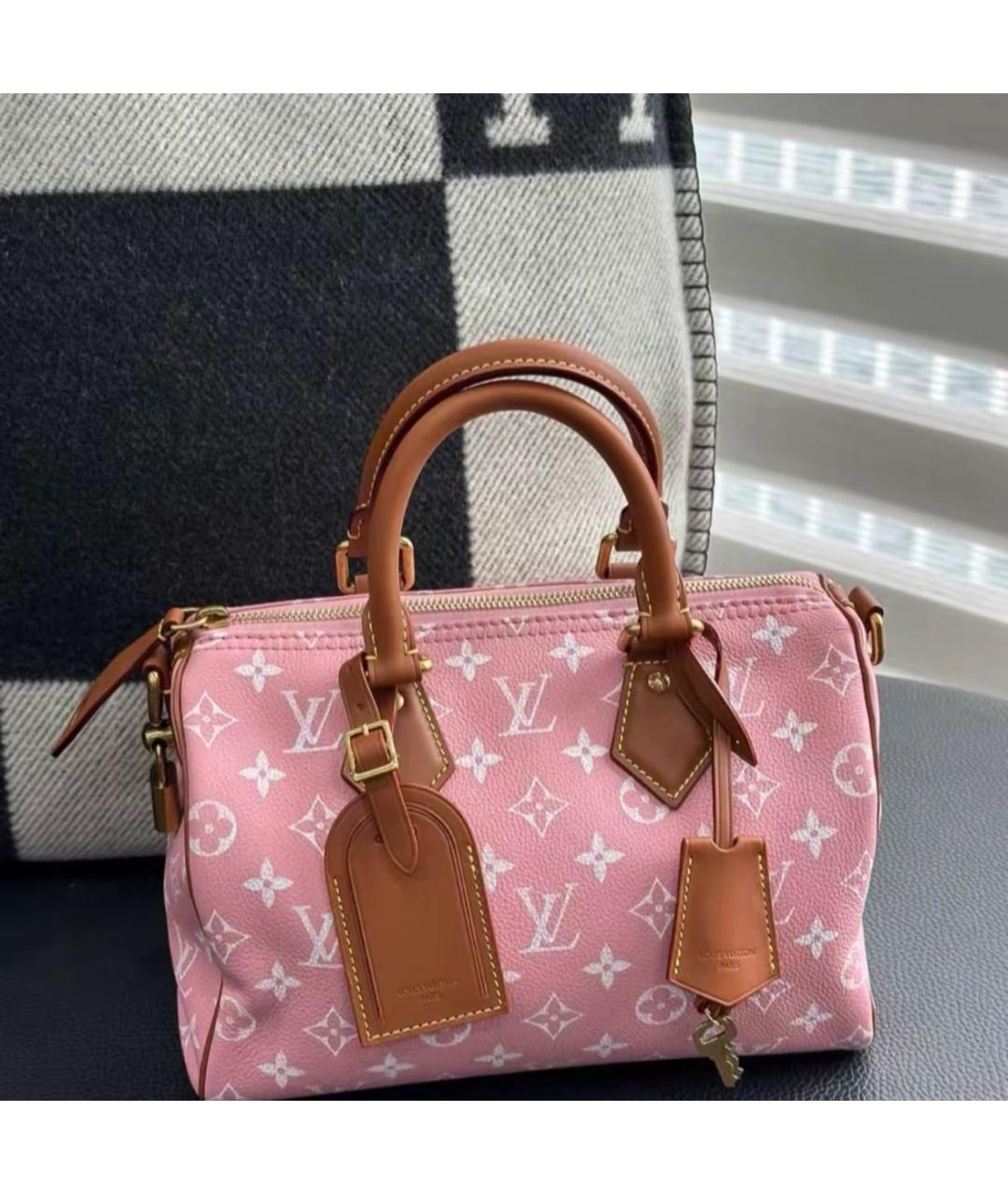 LOUIS VUITTON Розовая сумка с короткими ручками, фото 2