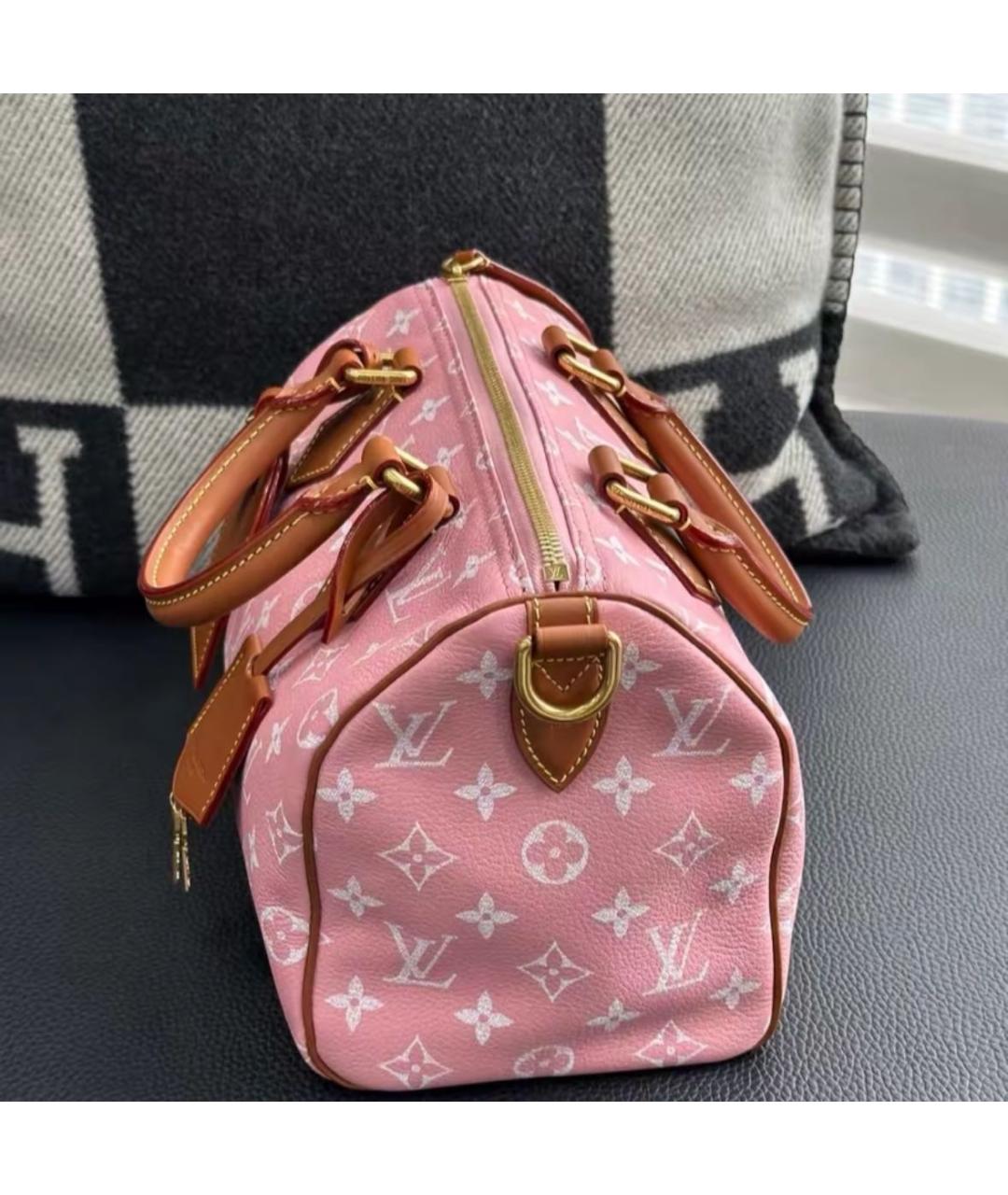 LOUIS VUITTON Розовая сумка с короткими ручками, фото 3