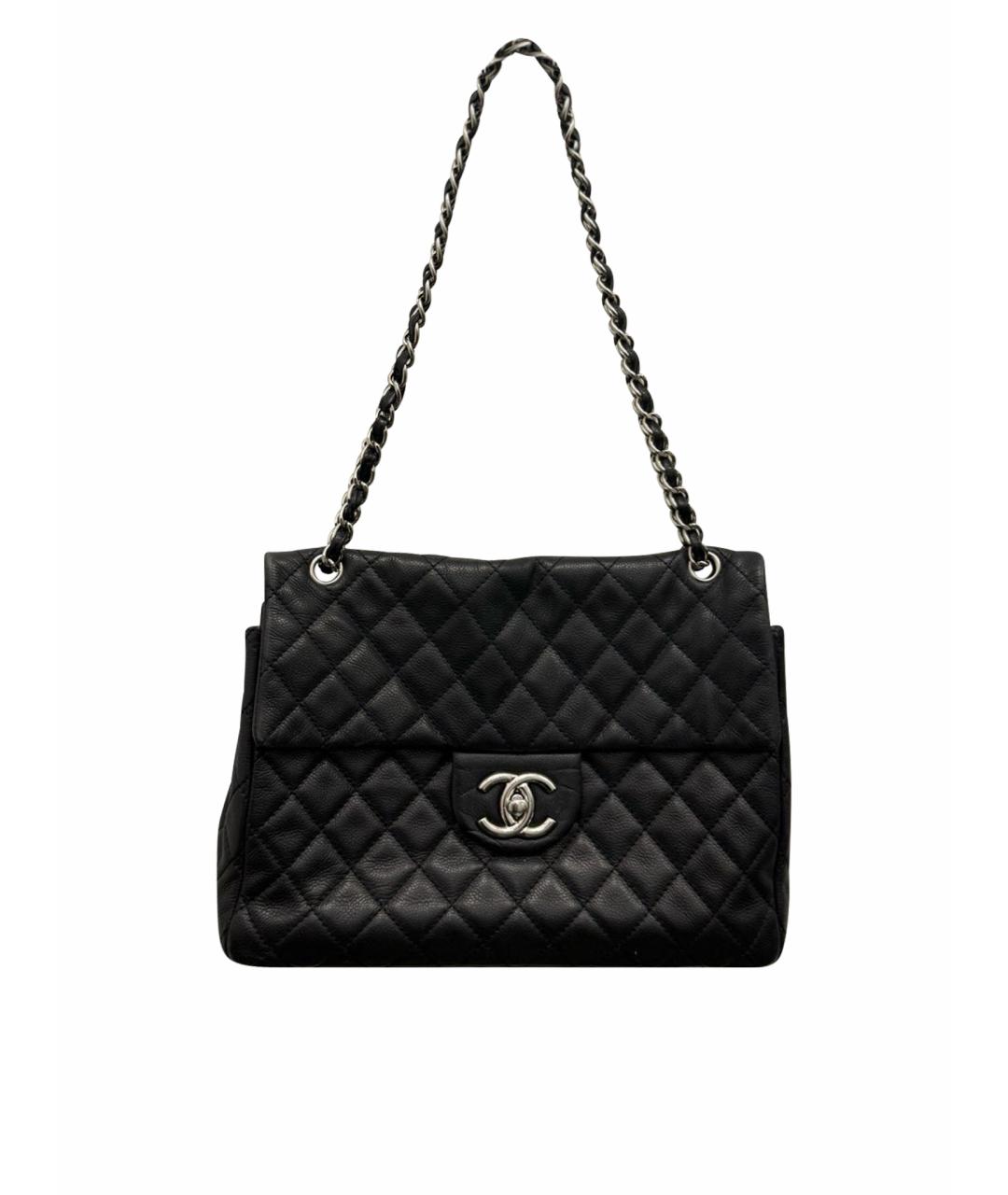 CHANEL Черная кожаная сумка через плечо, фото 1