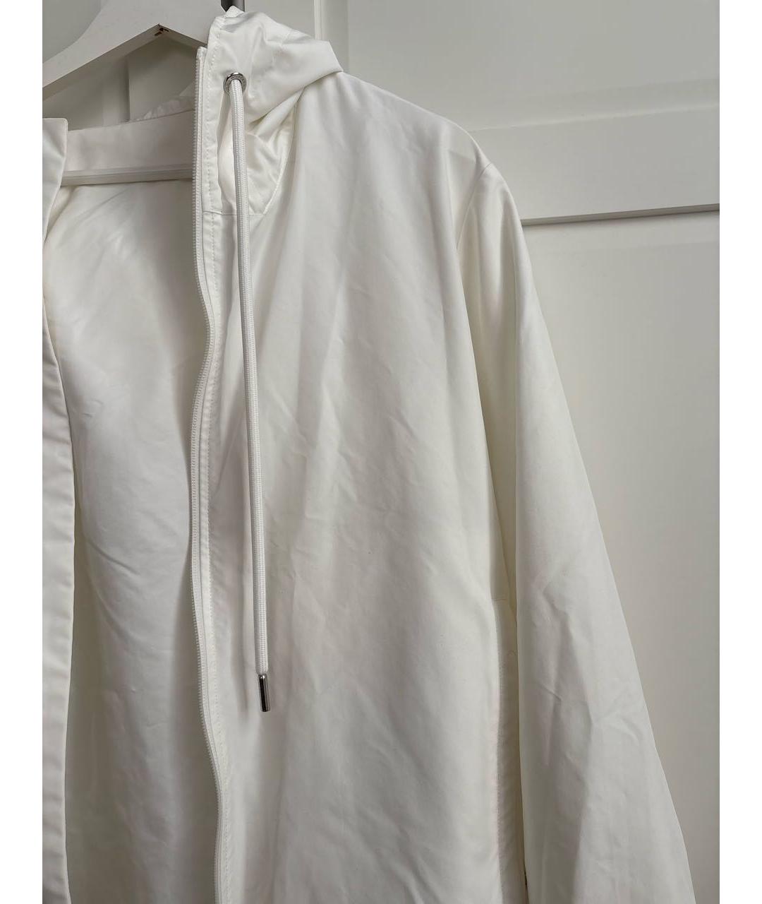 MONCLER Белая полиэстеровая куртка, фото 4