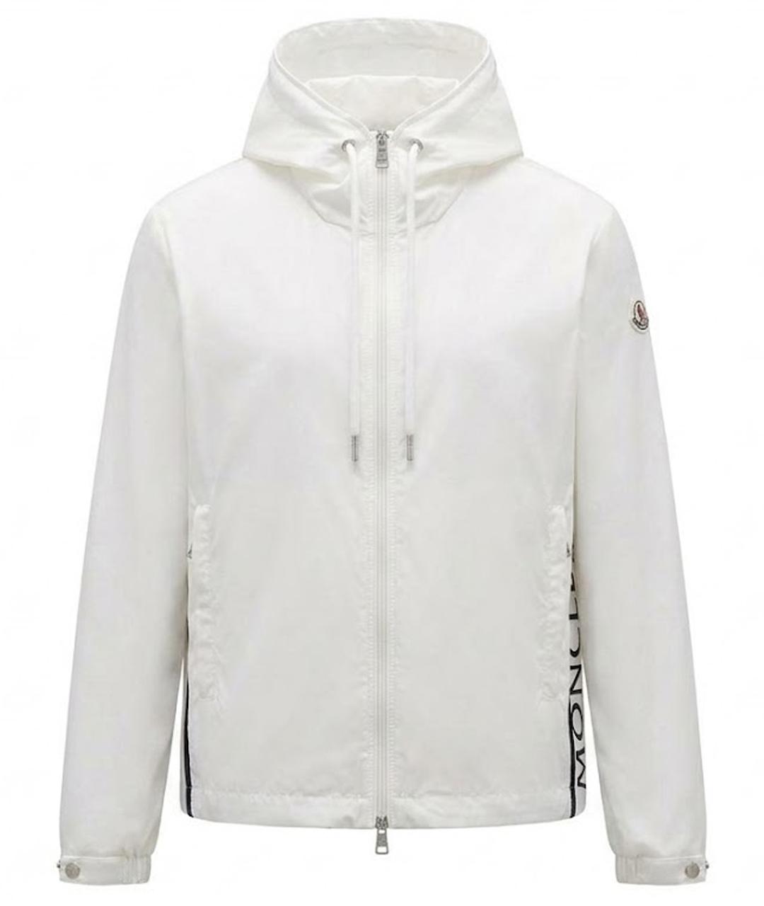 MONCLER Белая полиэстеровая куртка, фото 1
