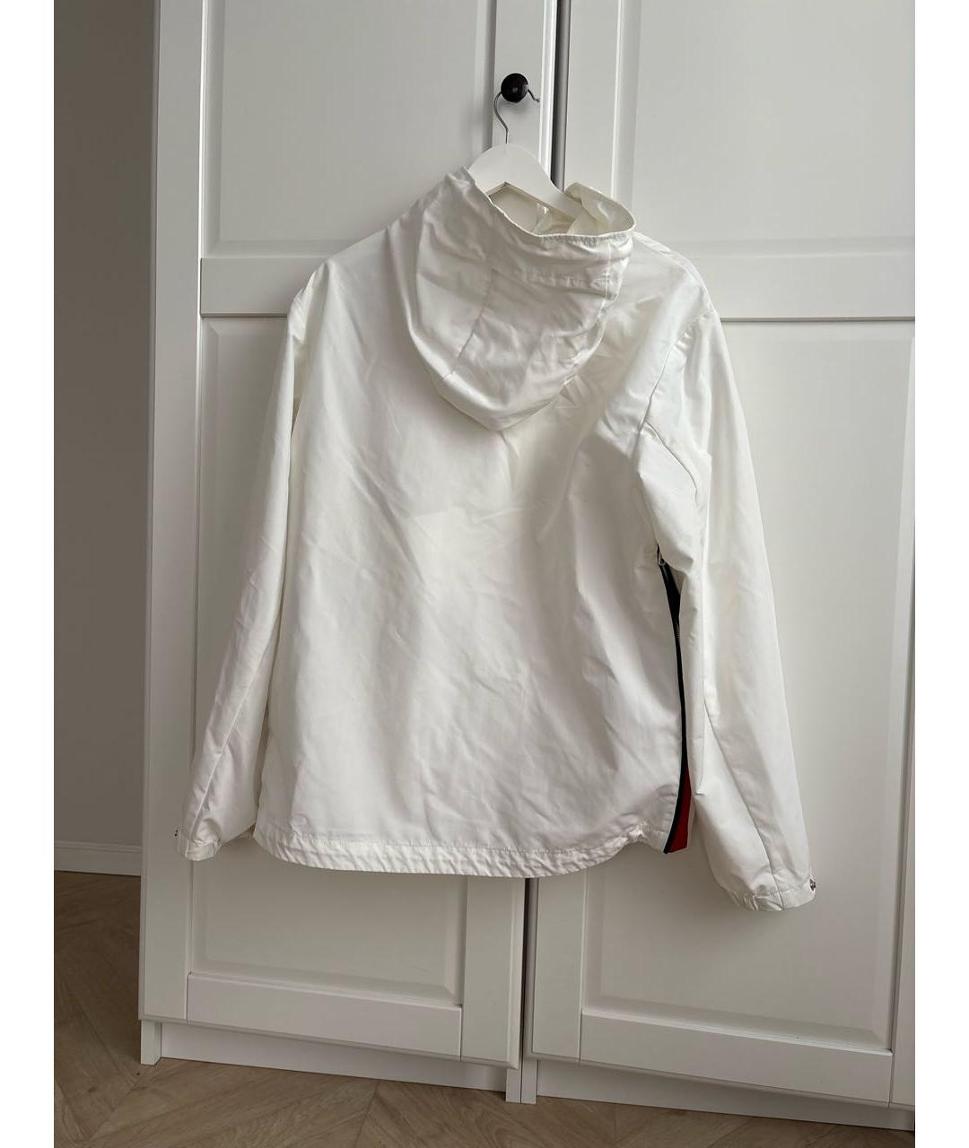 MONCLER Белая полиэстеровая куртка, фото 2