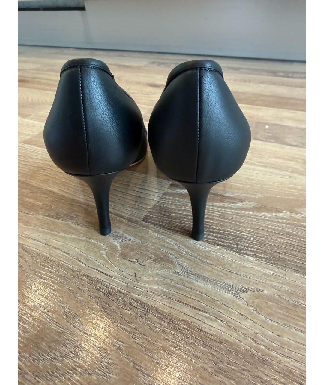 CHRISTIAN DIOR Черные кожаные туфли, фото 4