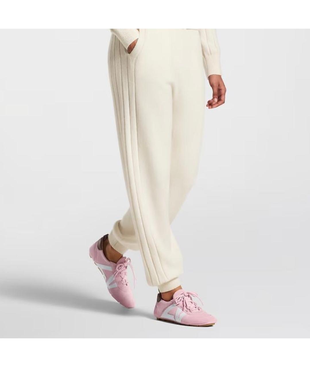 LOUIS VUITTON Розовые замшевые кроссовки, фото 5