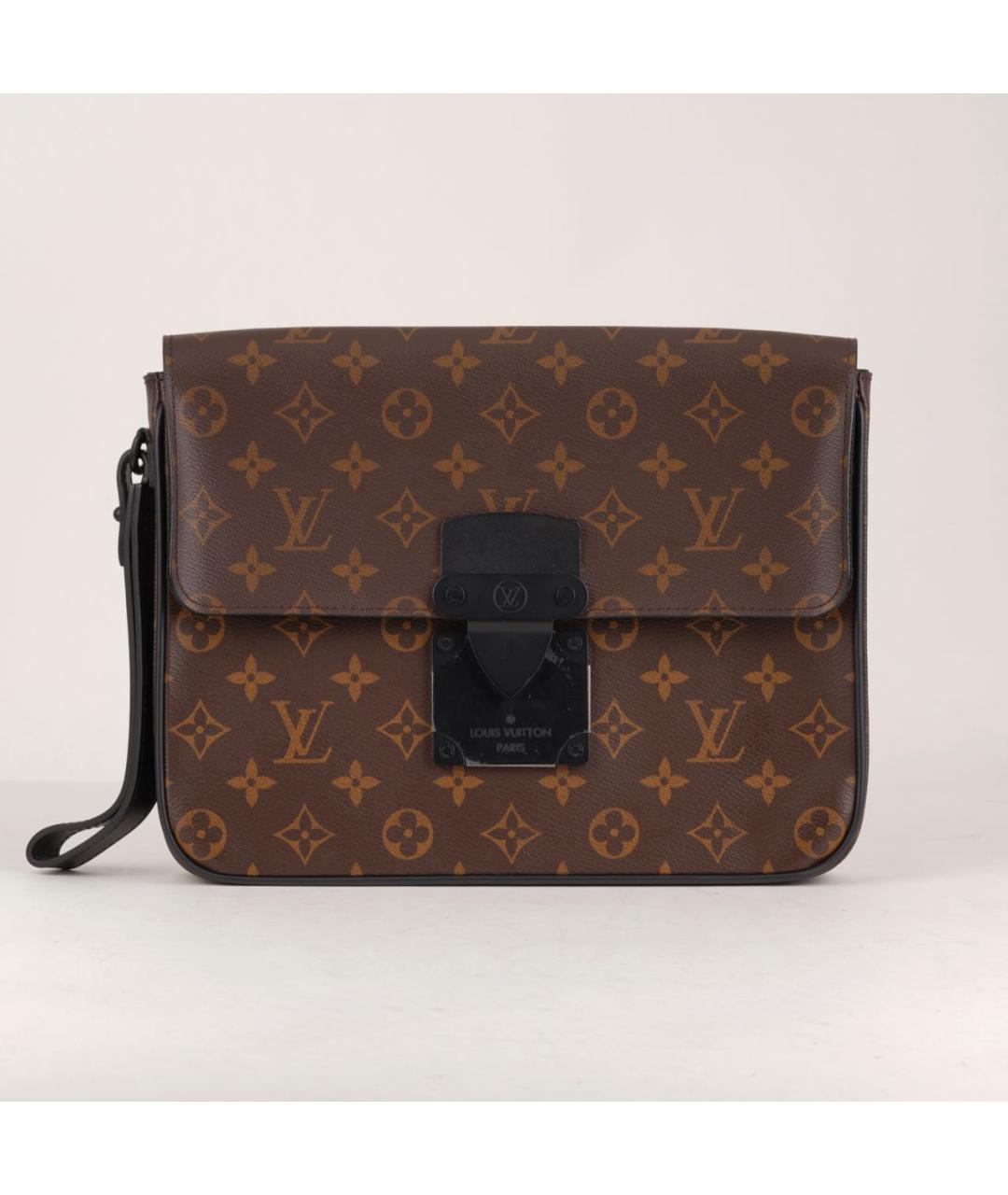 LOUIS VUITTON Коричневая барсетка, фото 9