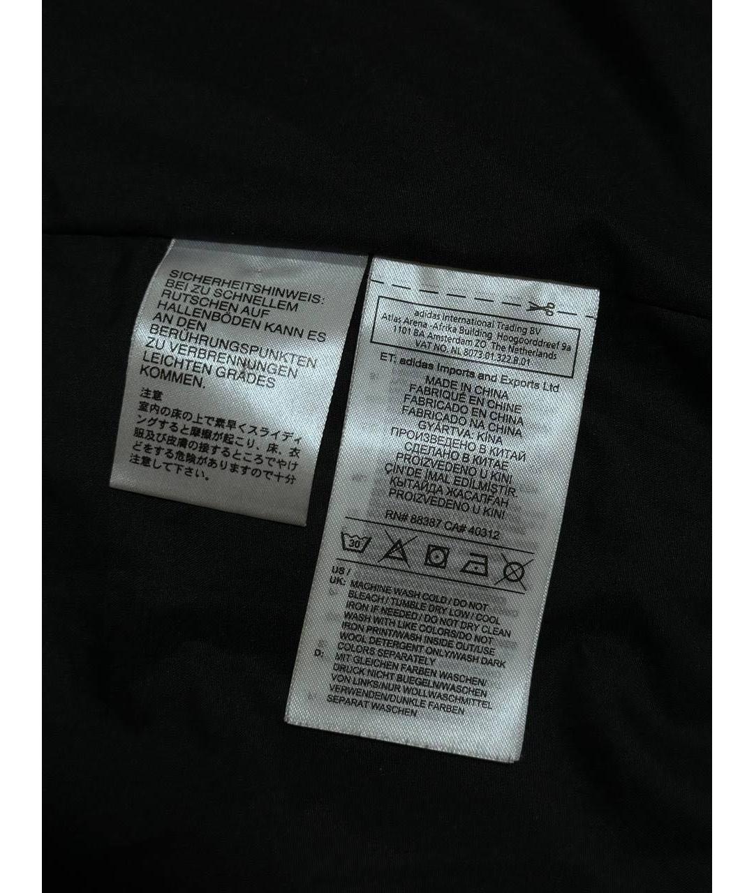ADIDAS Черная полиэстеровая куртка, фото 5