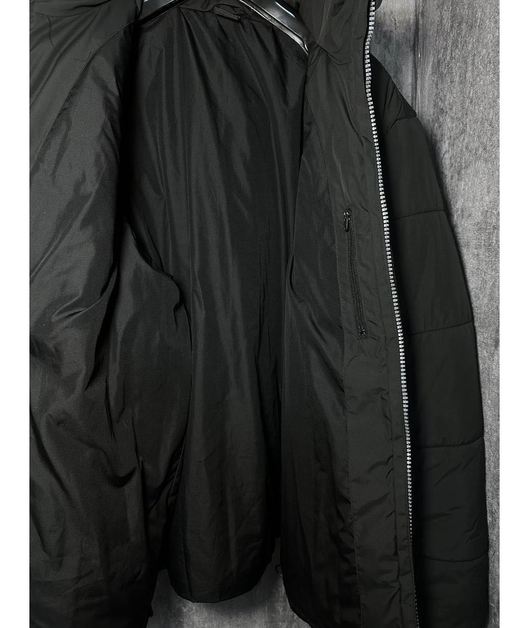 ADIDAS Черная полиэстеровая куртка, фото 4