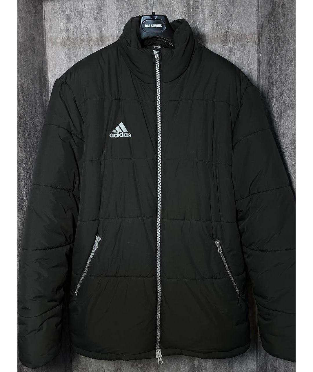 ADIDAS Черная полиэстеровая куртка, фото 6