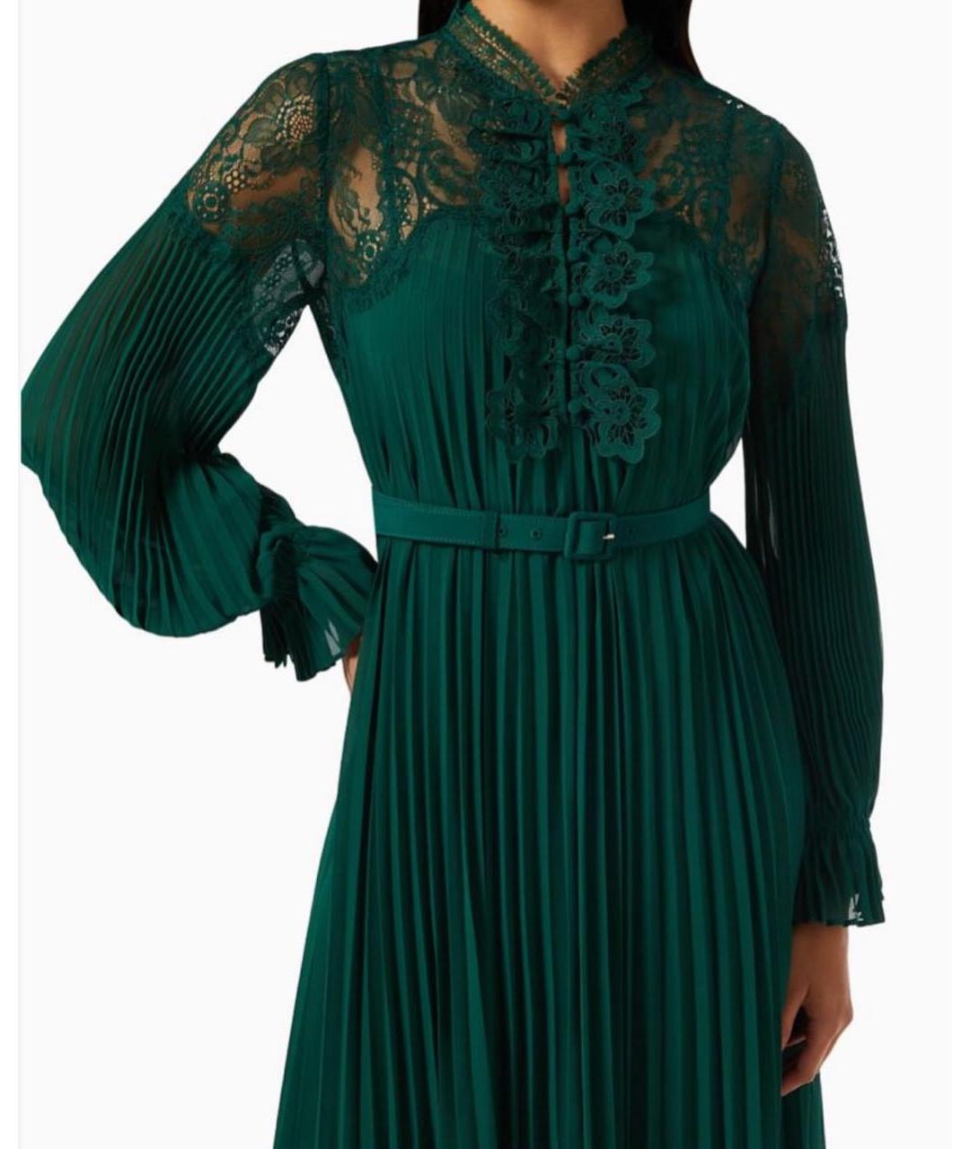 SELF-PORTRAIT Зеленые вечернее платье, фото 3