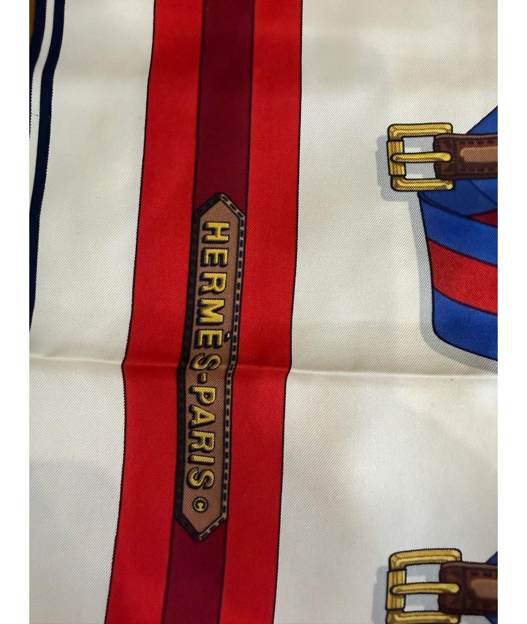 HERMES Мульти шелковый платок, фото 3