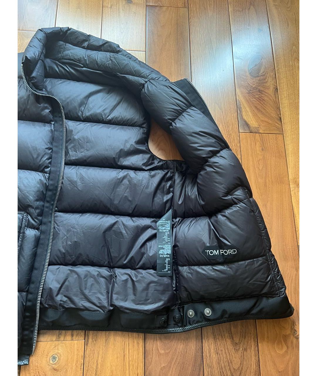 TOM FORD Черная полиэстеровая куртка, фото 3